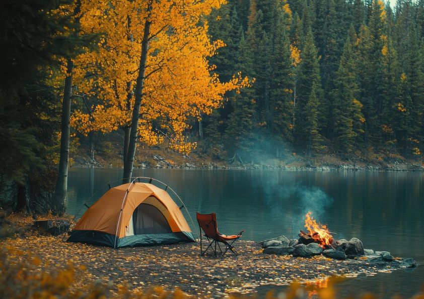 lake side camping